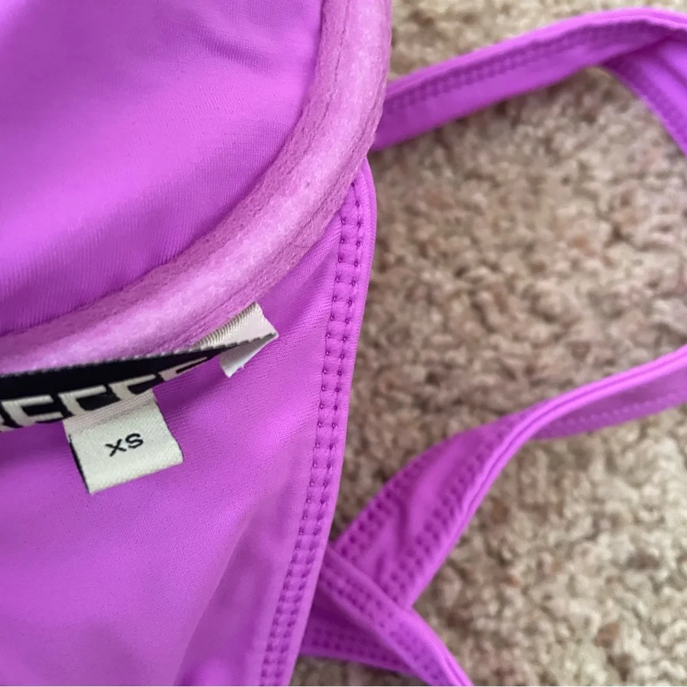 Free People Belle The Oracle Bikini Top in Purple Size XS New
